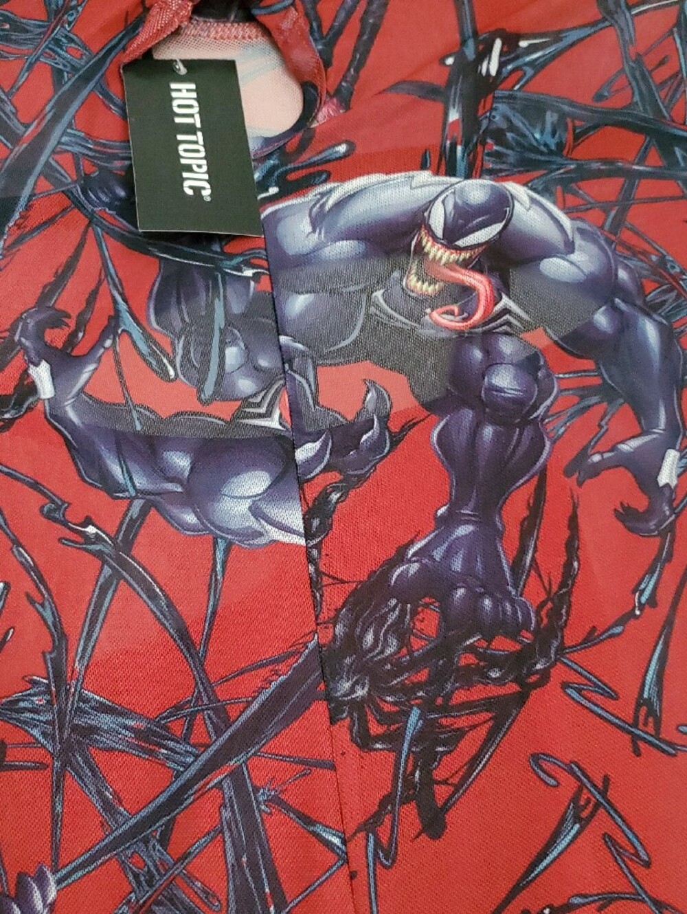 Marvel Her Universe Venom Mesh Cutout Long Sleeves Top - Picture 3 of 14